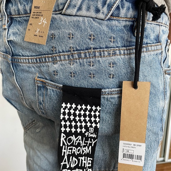 Ksubi Other - Ksubi Chitch ++   |    Mid-long rise slim tapped leg full length jeans